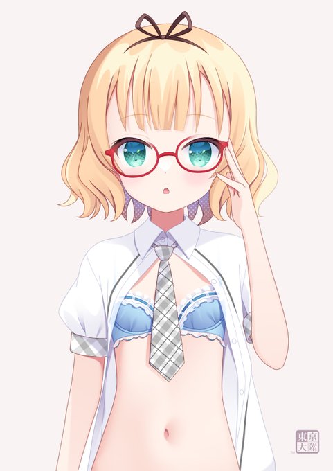 ハッシュタグをつけ忘れたので眼鏡シャロちゃんもう一度
#京章_絵 