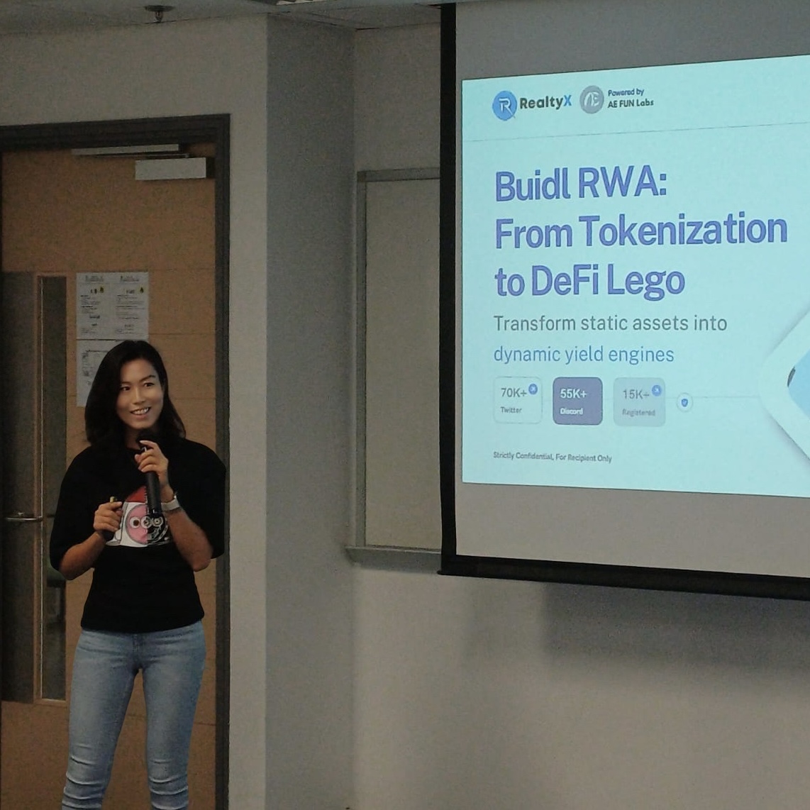 web3jade_io's tweet photo. Had the great honor to be invited as a guest speaker at the Tokenization & Digital Asset Trading Course of @HKUniversity Space! 👩‍🎓

Right after #ragasatyphoon swept the city, the classroom was packed — students who’ve been working in banks & funds for years, ready to dive into #RWA 

Honestly, I never see myself flexing in front of these experts in TradFi. For me, it’s a valuable opportunity to help shape the next-gen financial paradigm and play a small role in closing the knowledge gap between TradFi & Web3.

Shared some of my own observations & milestones:
⭐️ The great potential of property loans in tokenization, recently underscored by @Figure 's IPO
⭐️@RealtyX_DAO latest progress on @plumenetwork & @base 
⭐️And of course, why @Moca_Network 's private-first ID chain could be the next big step for RWA + stablecoin infra

The course itself is truly impressive — covering blockchain fundamentals, RWA case studies, and related compliance in a way that gives the full picture. 

Worth noting that if you’re HK resident, gov even offers up to 70% tuition rebate!!