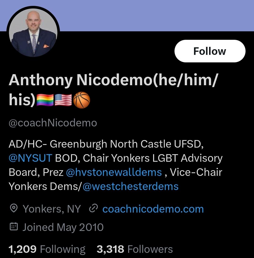 He uses "he/him/his" pronouns.