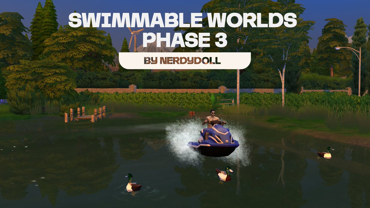 🚨Swimmable Worlds Phase III is now out for Early Access!🚨

🏊‍♂️Enjoy taking a dip at the Central Park of San Myshuno!

If you dare, go swimming in Sixam! 👽

DOWNLOAD ⤵️
patreon.com/posts/swimmabl…