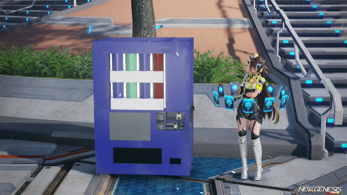 #ナナカードの工房 PSO2NGSにて
自販機っぽく。