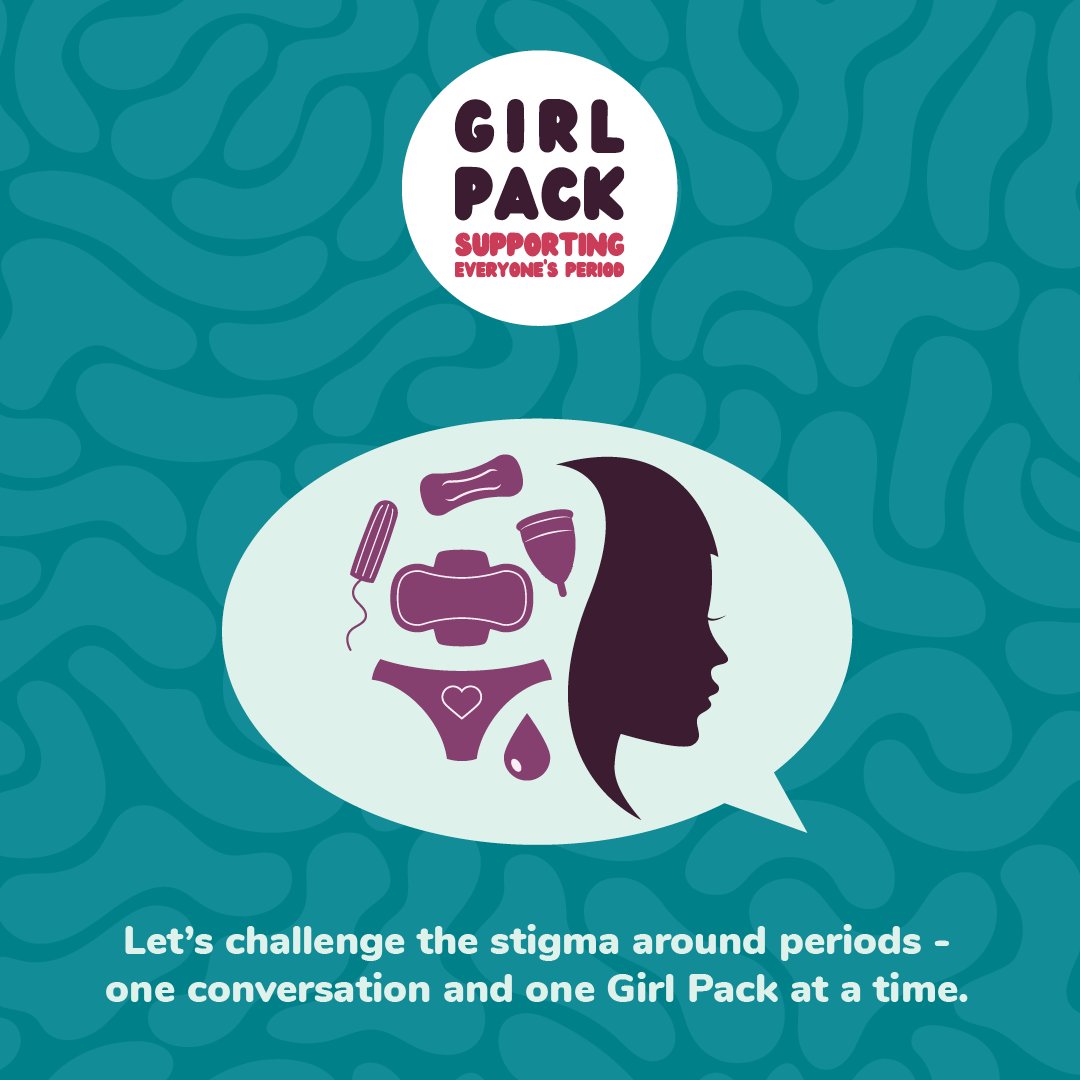 GirlPackMK's tweet image. Let’s challenge the stigma around periods - one conversation and one Girl Pack at a time.

Join the cause: girlpack.org

#PeriodConversation #GirlsMatter #DignityInCare