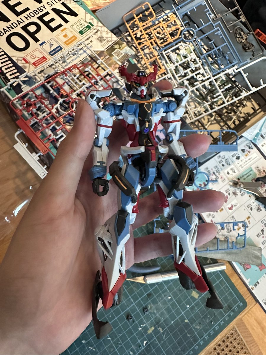 I built my first model kit today (with a lot of guidance)

Had to rush off for something so we only had time to build the main body but had a lot of fun I see why people like this 😔