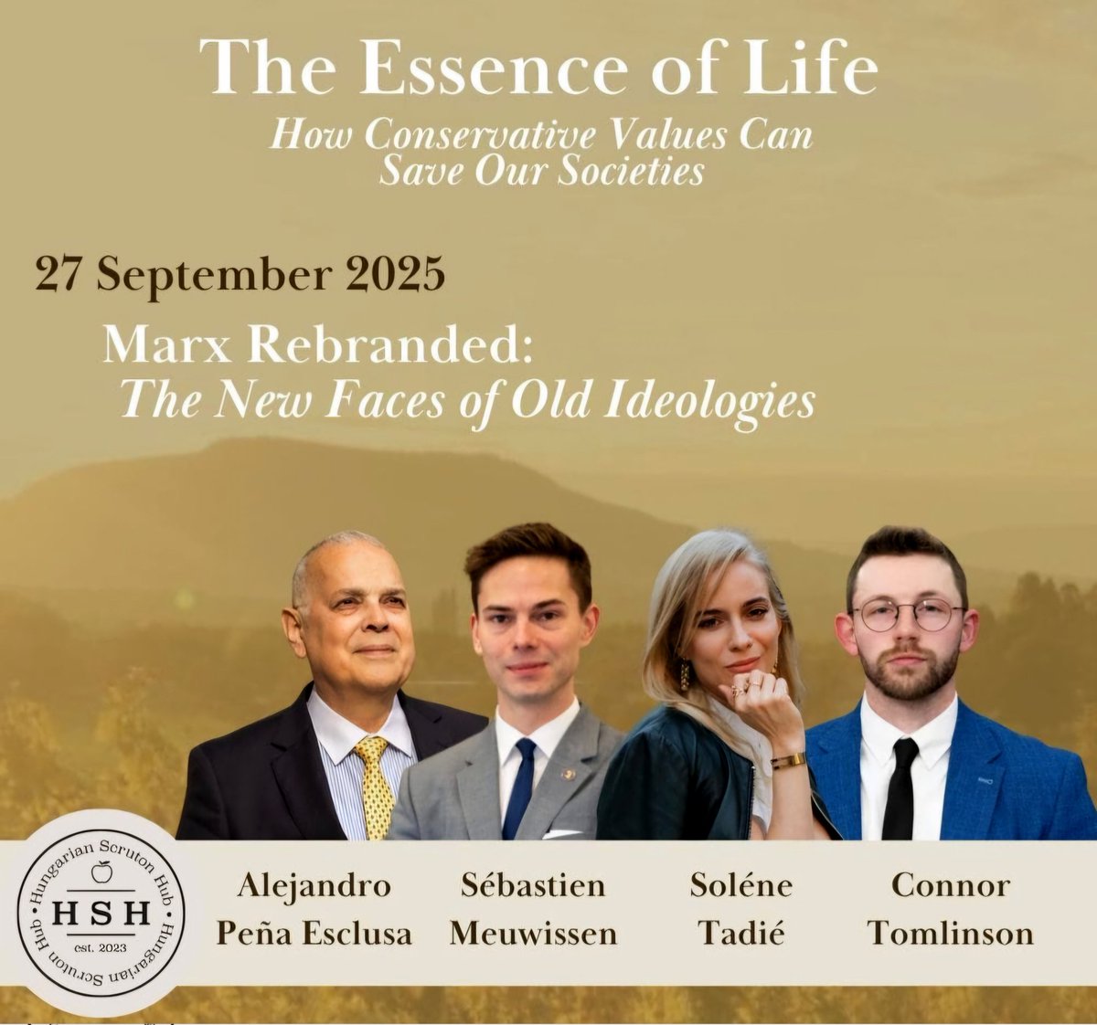 PenaEsclusa's tweet photo. Now in Révfülöp (Hungary), invited by https://t.co/P8a3HBJXkv, together with these experts, speaking to young Europeans about Cultural Marxism
* * *
Ahora en Révfülöp (Hungría), invitado por @scrutonbudapest, junto con estos expertos, hablándoles a jóvenes europeos sobre el marxismo cultural