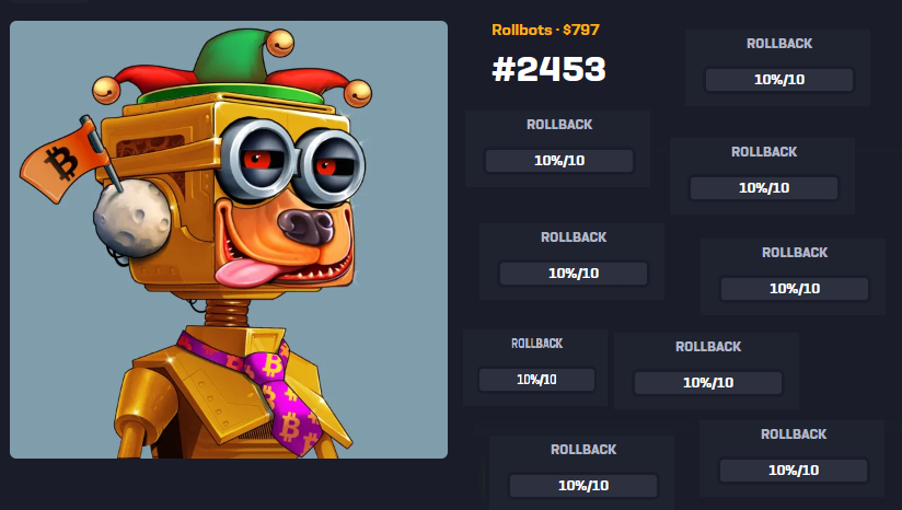 AbdelooWW's tweet image. Did u know that with @rollbit Nfts and their RLB Rakeback booster you can 🔥get up to 30% Rakeback!🔥
If you hold RLB on their site you will get extra Rakeback too + If you buy yourself a Rollbot it boosts 10% too.!🔥
For more info. Join: discord.gg/rollbots

#Rollbit
#RLB