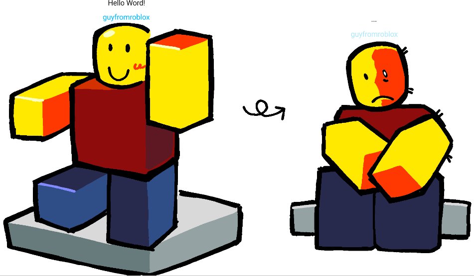 ChoccyBean17's tweet image. releases my #robloxoc to the wild
he loves pwning robloxians ok