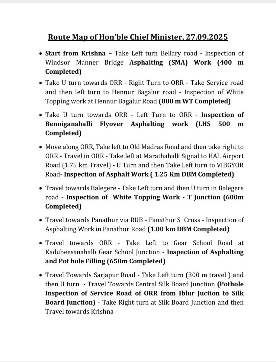 Welcome again <a href="/CMofKarnataka/">CM of Karnataka</a> <a href="/siddaramaiah/">Siddaramaiah</a> most to infamous #PananthurRUB again , 4-6 properties need to be acquired to widen #scross , still lot of potholes on same road stretch which <a href="/GBA_office/">Greater Bengaluru Authority</a> &amp; <a href="/DKShivakumar/">DK Shivakumar</a> claiming repair is done , nothing changed after your last visit.