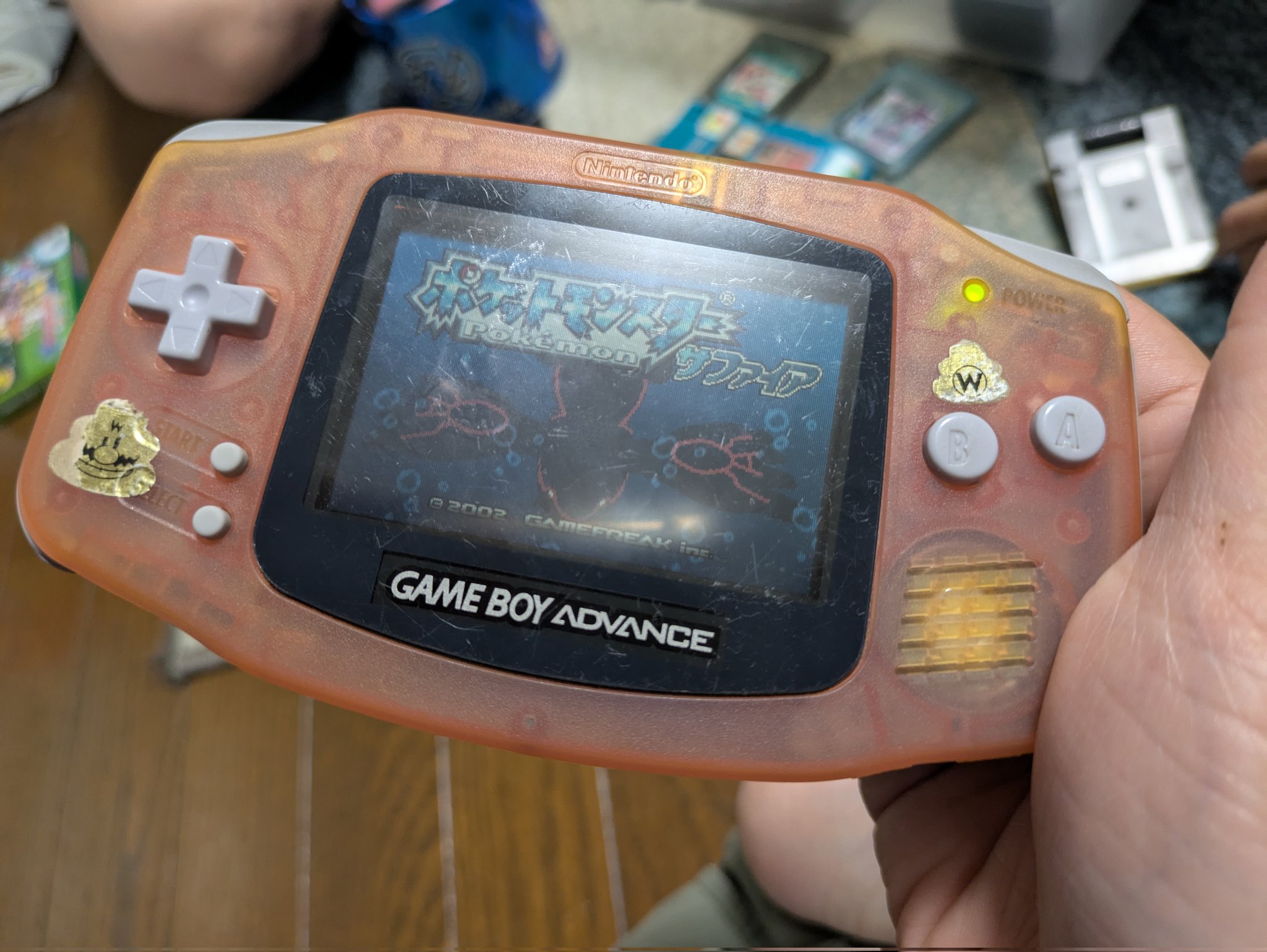 ゲームボーイアドバンス　ピンク　ポケモン　サファイア 楽天市場】【中古】【新品電池交換済】GBA ポケットモンスター