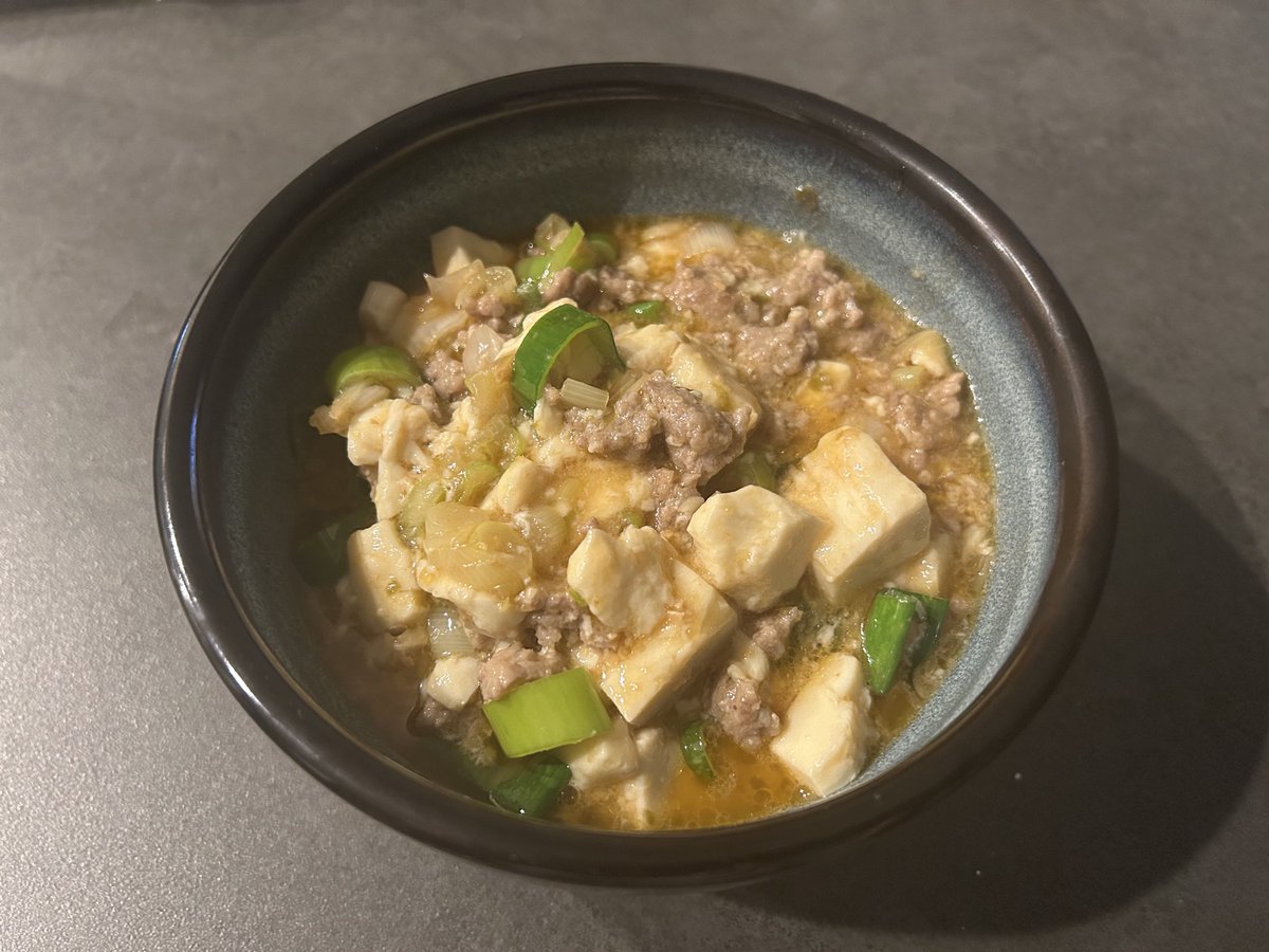 和風麻婆豆腐味噌と柚子胡椒で作ってみたけどまろやかでコクが強くこれはありだ