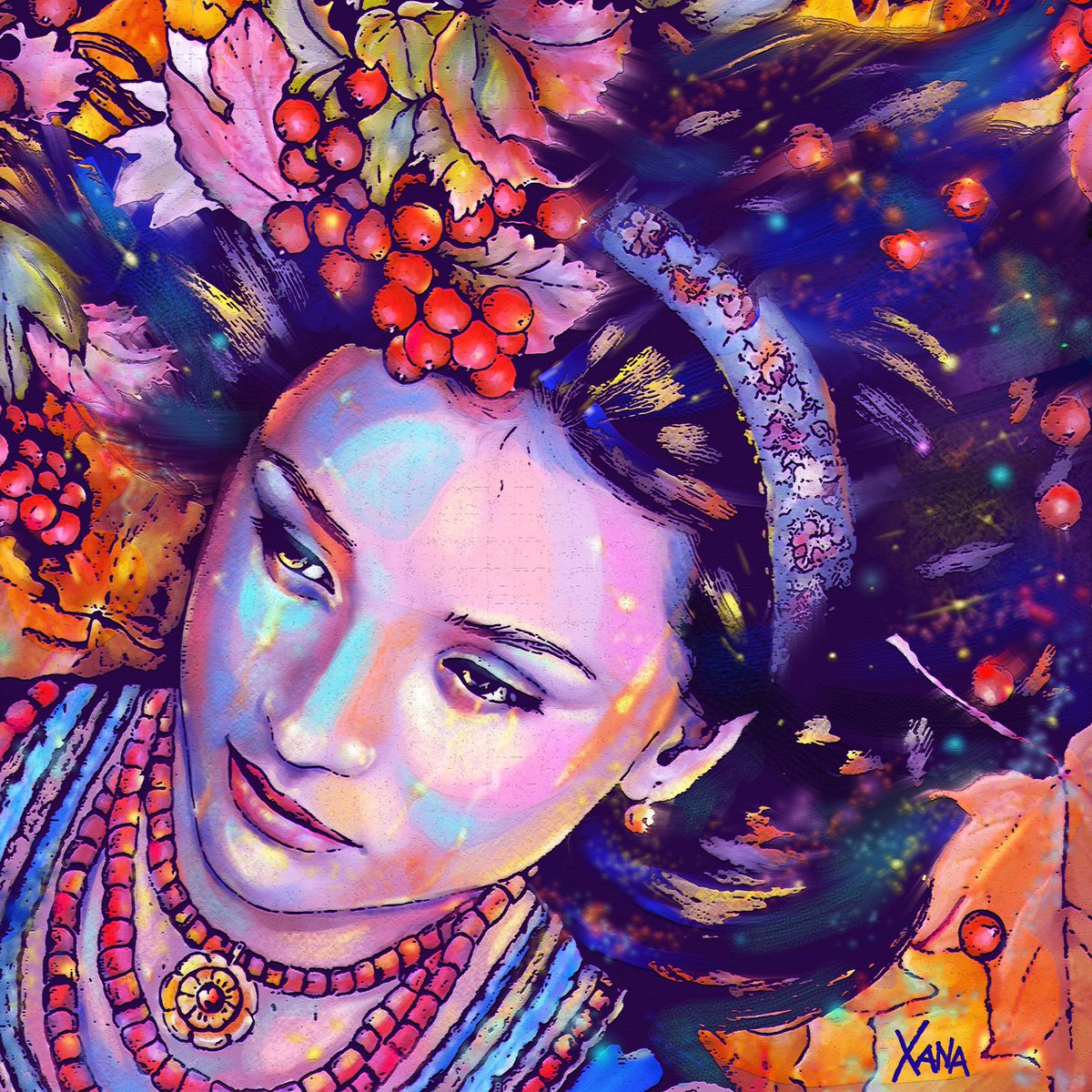 #NFTs #nftart #Ethereum #Ukraine #NFTCommunitys #victory #noaiart
May you dream summer...I will smile at you...And under the eyebrows somewhere...Sadness lurked a little...Autumn falls silently...Leaves on the way🌧️🫐🍁
Approaching the cold
opensea.io/item/ethereum/…