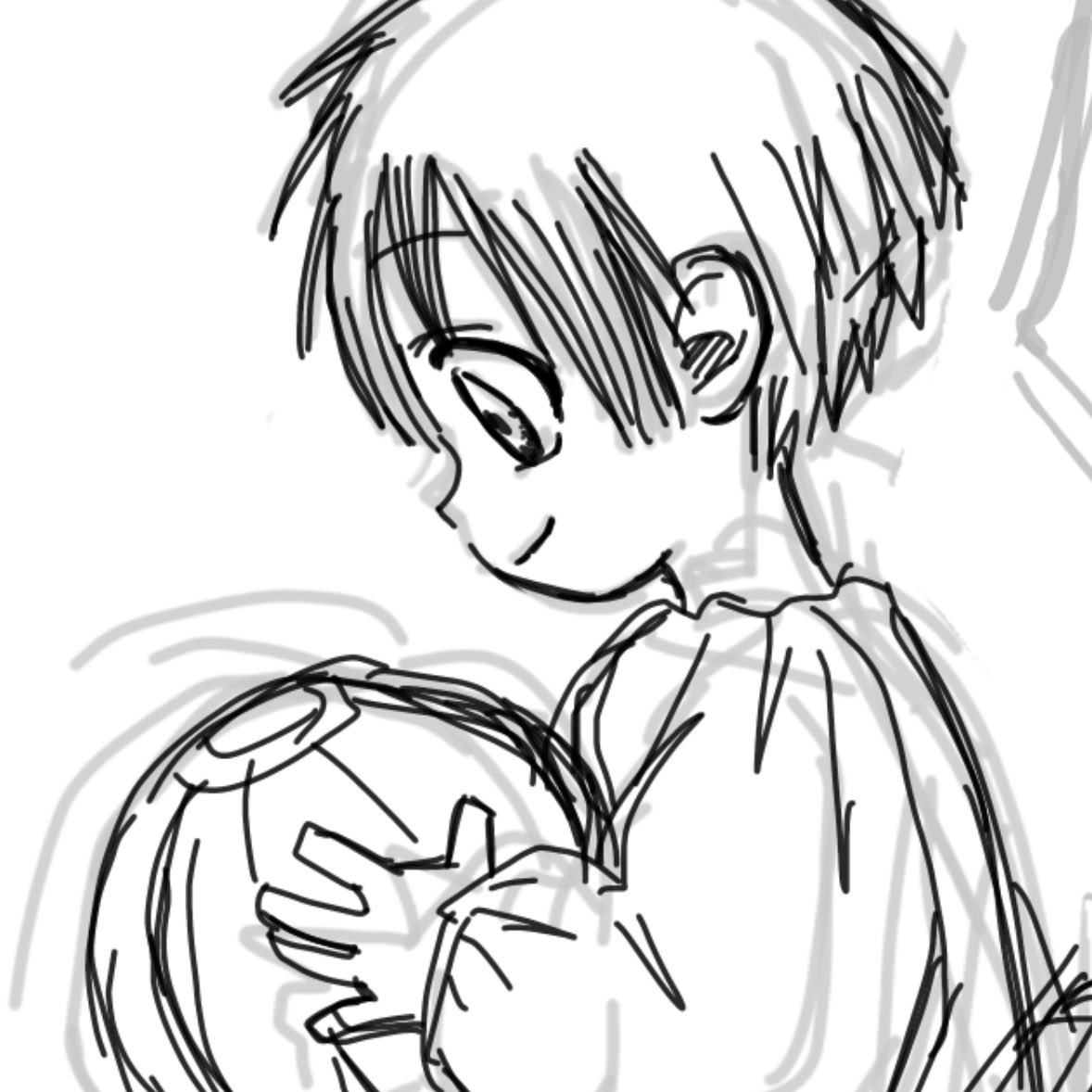 なんか描いてる