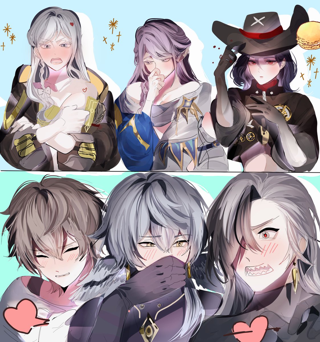 // Caelus x Oc , Boothill x Oc
❀ঞ🪽🌸ঞ❀
--------------
SunNe ft NoCae &amp; HillVina
--------------
*
*
What happens after this is up to your imagination~

© Anfie_01 (twt)
#BloomingFeathers