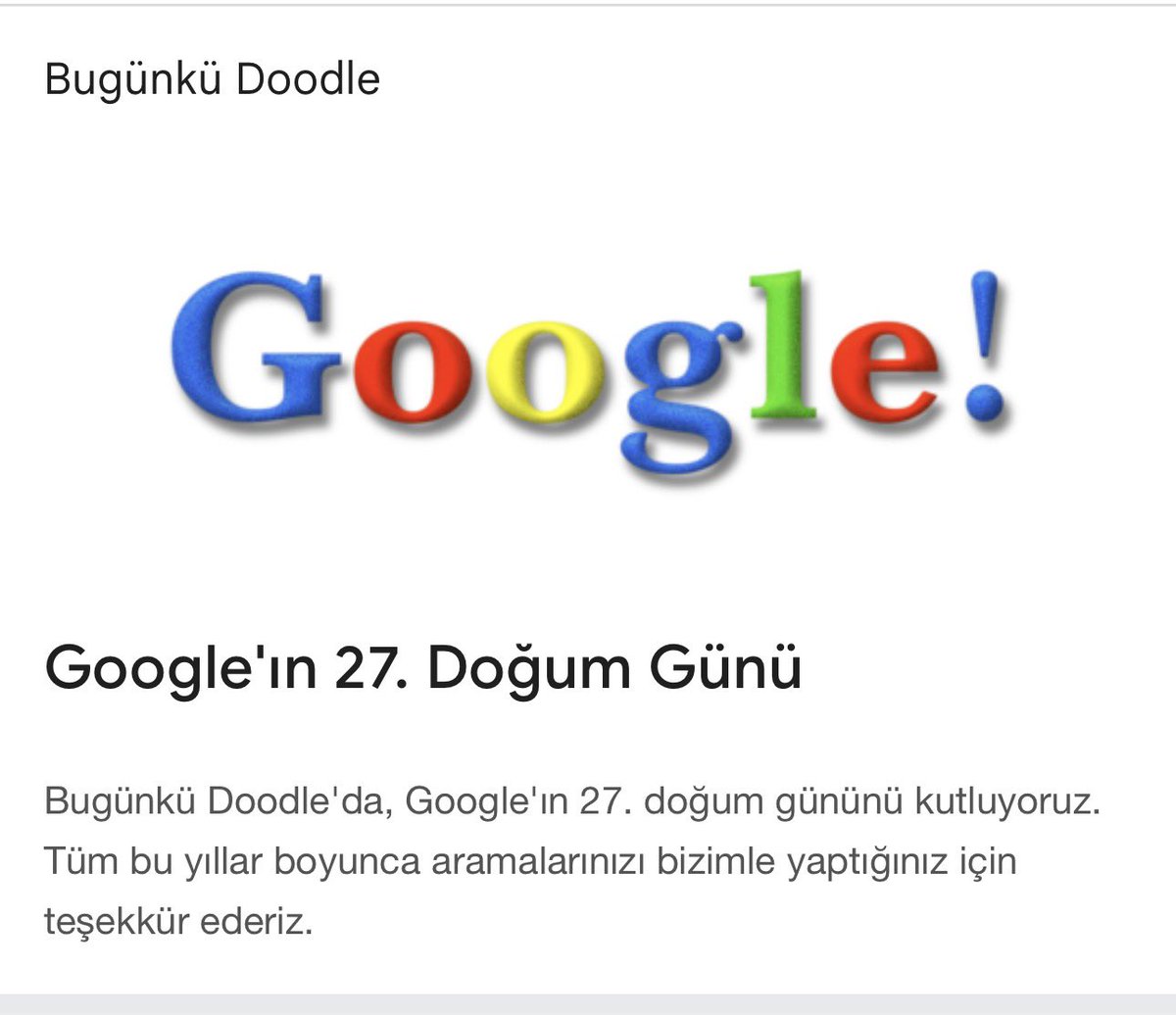 Happy birthday!  #google