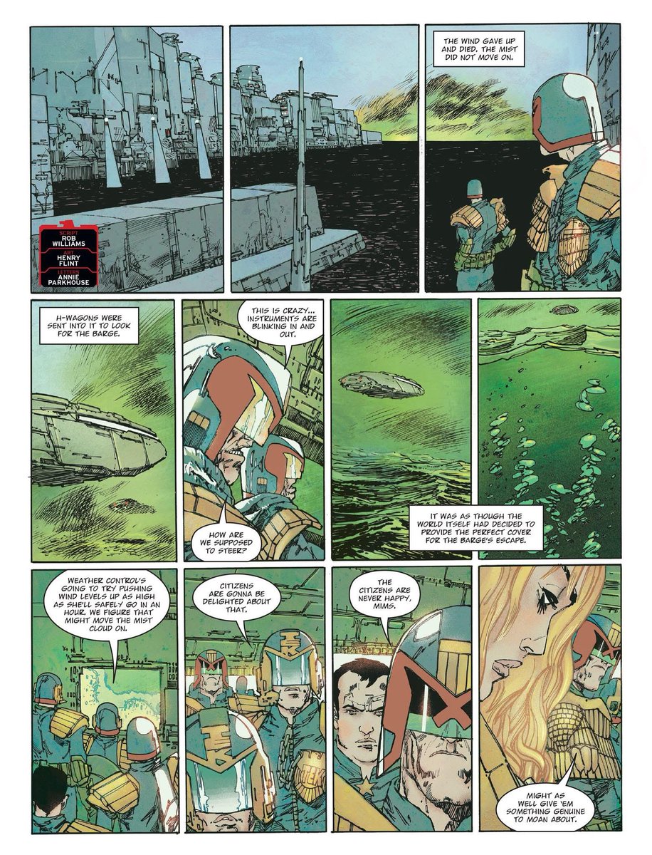 What’s in the mist?🤔Judge Dredd And to the Sea Return part 2. <a href="/2000AD/">2000 AD Comics</a>