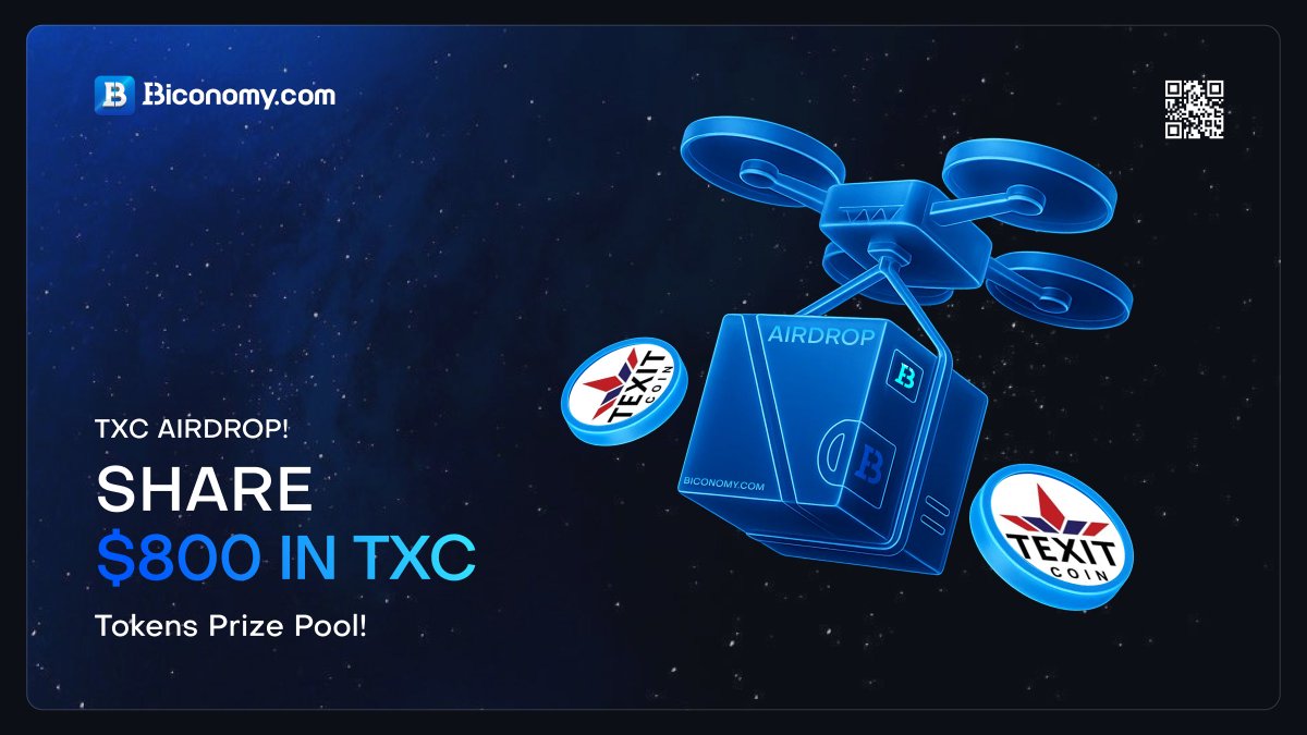 🚀 Share $800 in $TXC Airdrop, Enjoy Welfare from #TEXITcoin! 🚀

To thank all Biconomy.com &amp; <a href="/TexitCoins/">TEXITcoin</a> global users for your long-term support and celebrate the listing of #TXC, we are giving away $800 in $TXC to share with #airdrop participants!💎

📅Activity time: