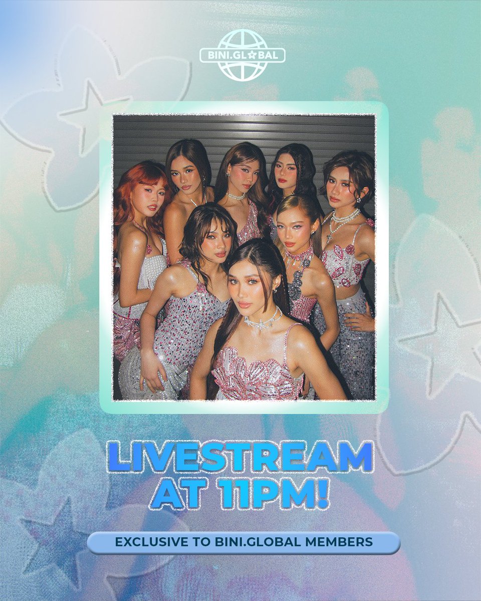 Kinikilig pag magkasama sana ang OT8! 🌸 Kaya catch the Livestream tonight on BINI Global!

Don't miss this live, sign up now!
🔗 bit.ly/BINIExclusiveM…

#BINI #BINIGlobal