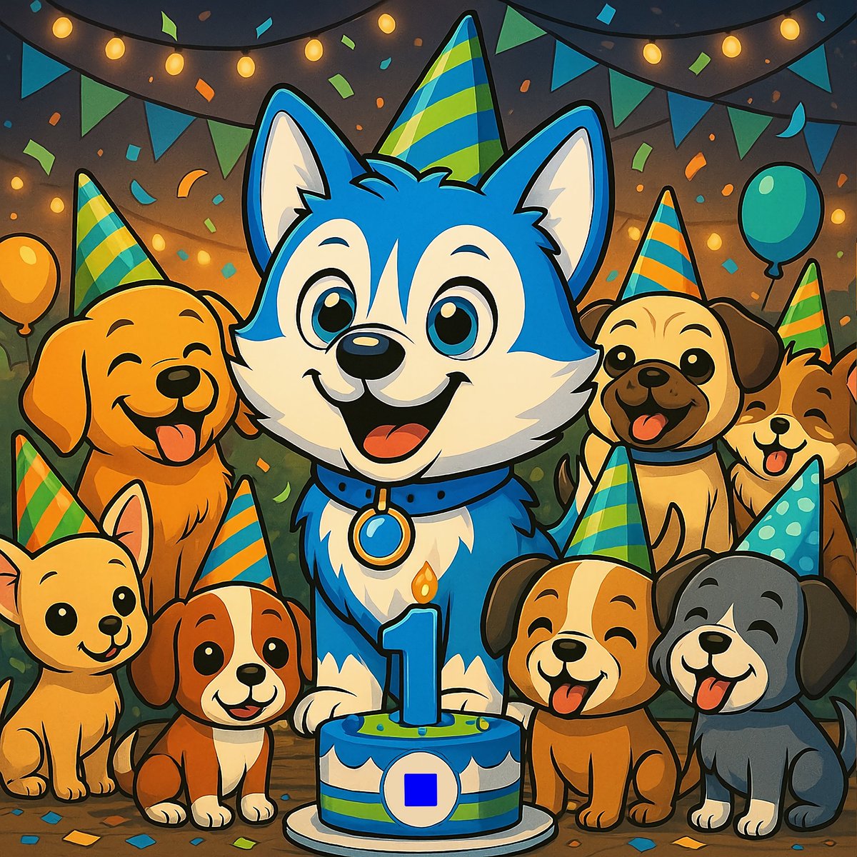 🎂🐶 Happy 1st Birthday, $BHUSKY! 

One year ago today, the kind blue pup was minted on <a href="/base/">Base</a>. Since then, it’s been an incredible journey of growth, learning, and community.

Together we have:
✨ Brought charity onchain with real donations to shelters 
✨ Spread our daily dose