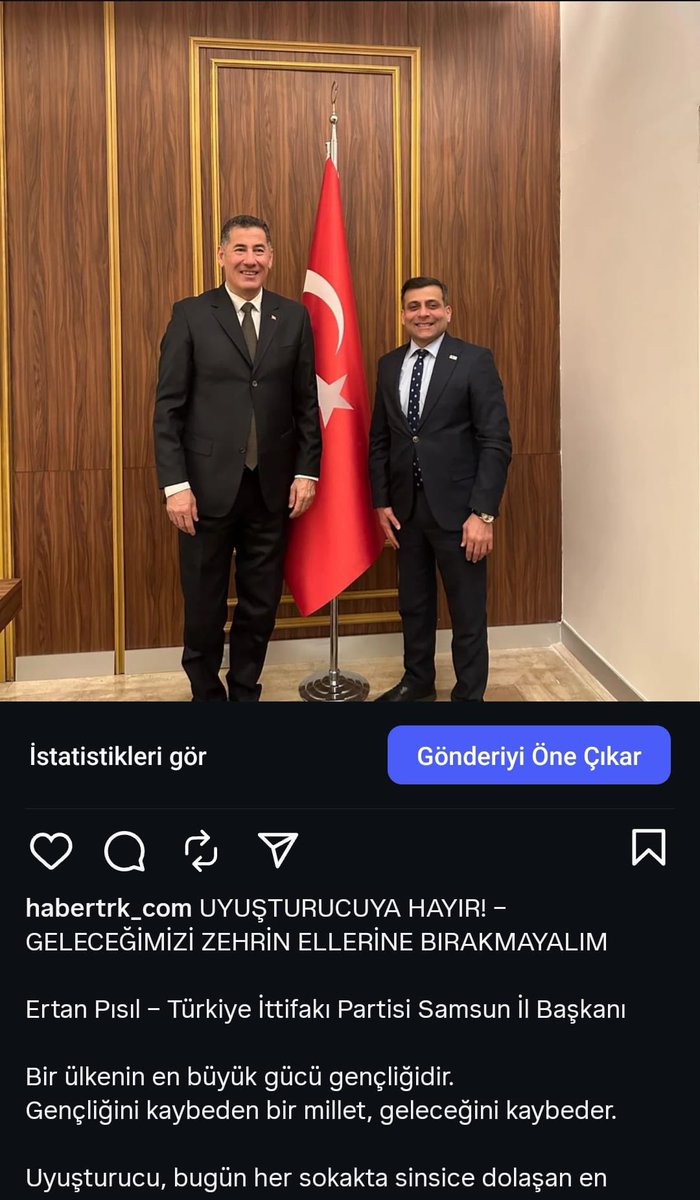 UYUŞTURUCUYA HAYIR! – GELECEĞİMİZİ ZEHRİN ELLERİNE BIRAKMAYALIM

Ertan Pısıl – Türkiye İttifakı Partisi Samsun İl Başkanı

Bir ülkenin en büyük gücü gençliğidir.
Gençliğini kaybeden bir millet, geleceğini kaybeder.

Uyuşturucu, bugün her sokakta sinsice dolaşan en büyük