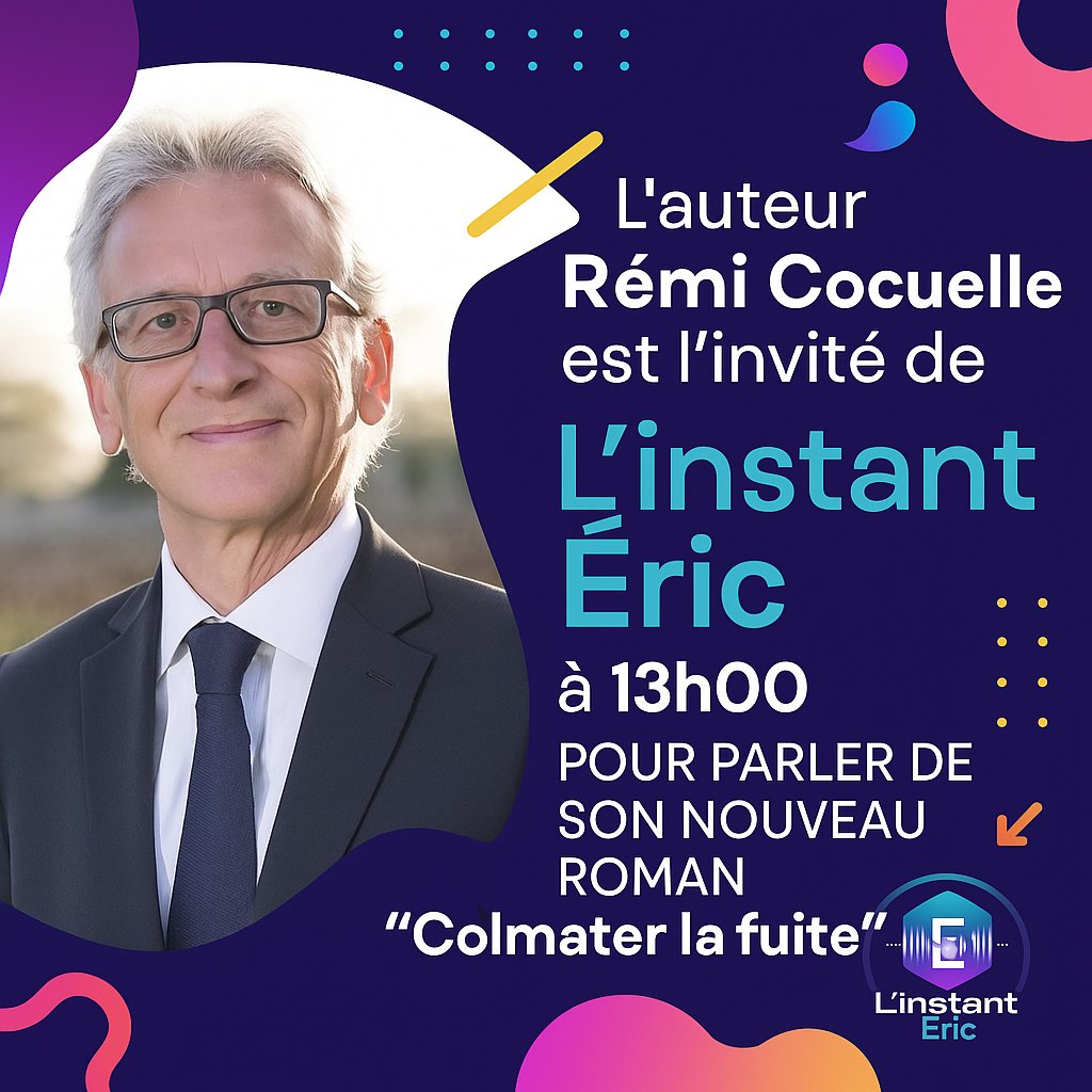 Pour la première de l'émission L'Instant Eric!, de notre ami Eric Ghaffar nous Co diffusons l'émission sur notre antenne

C'est à 13h00 :  listen.radioking.com/radio/766955/s… <a href="/LinstantEric/">L’instant Eric</a> <a href="/EricGhaffar/">Eric Ghaffar</a> <a href="/remicocuelle/">Rémi Cocuelle</a>