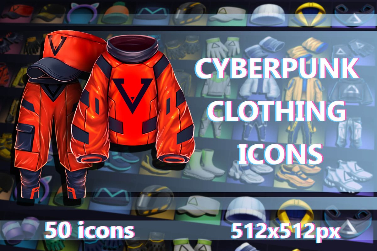 craftpix_net's tweet photo. Cyberpunk Clothing Icons 50 PNG 512ร512. Exclusive asset! #craftpix #cyberpunk #gameasset #gameassets #gameicon #iconpack #icons #indiedev #mmorpgicons
โฌ๏ธ Download : https://t.co/clQ47A17V1 https://t.co/OY6Rkjmh5a