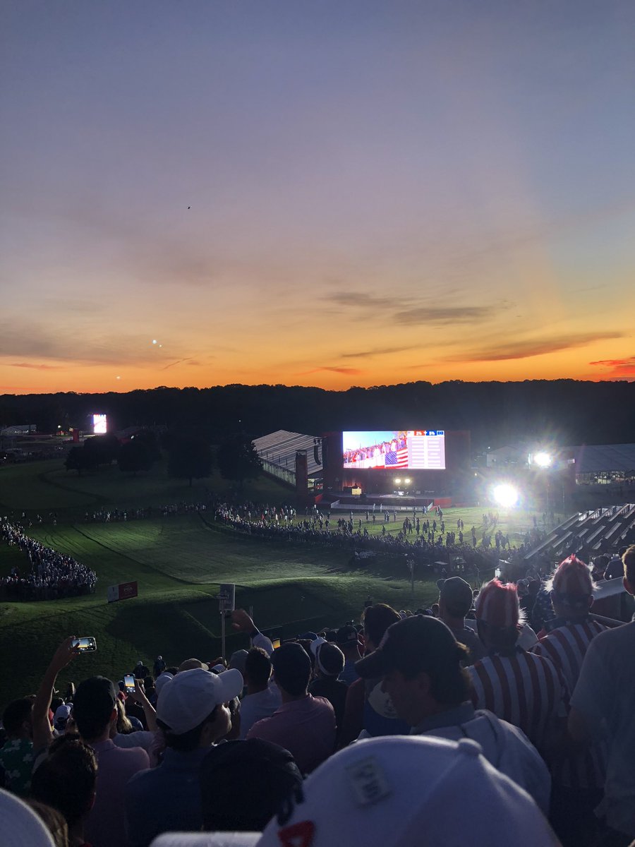 mike_mpilot3's tweet photo. Saturday sunrise at the Ryder Cup https://t.co/FiZkOldW49
