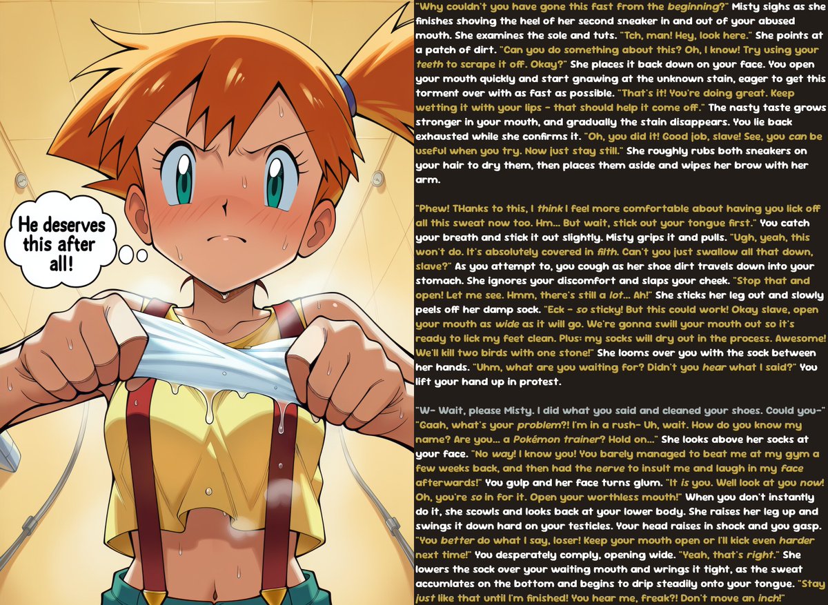 MyIdentity12345's tweet photo. Pokémon Brown (Kanto) - Eps 9 - 12

All characters depicted are 18+

#femdom #feet #chastity https://t.co/Ji1RikaQbO