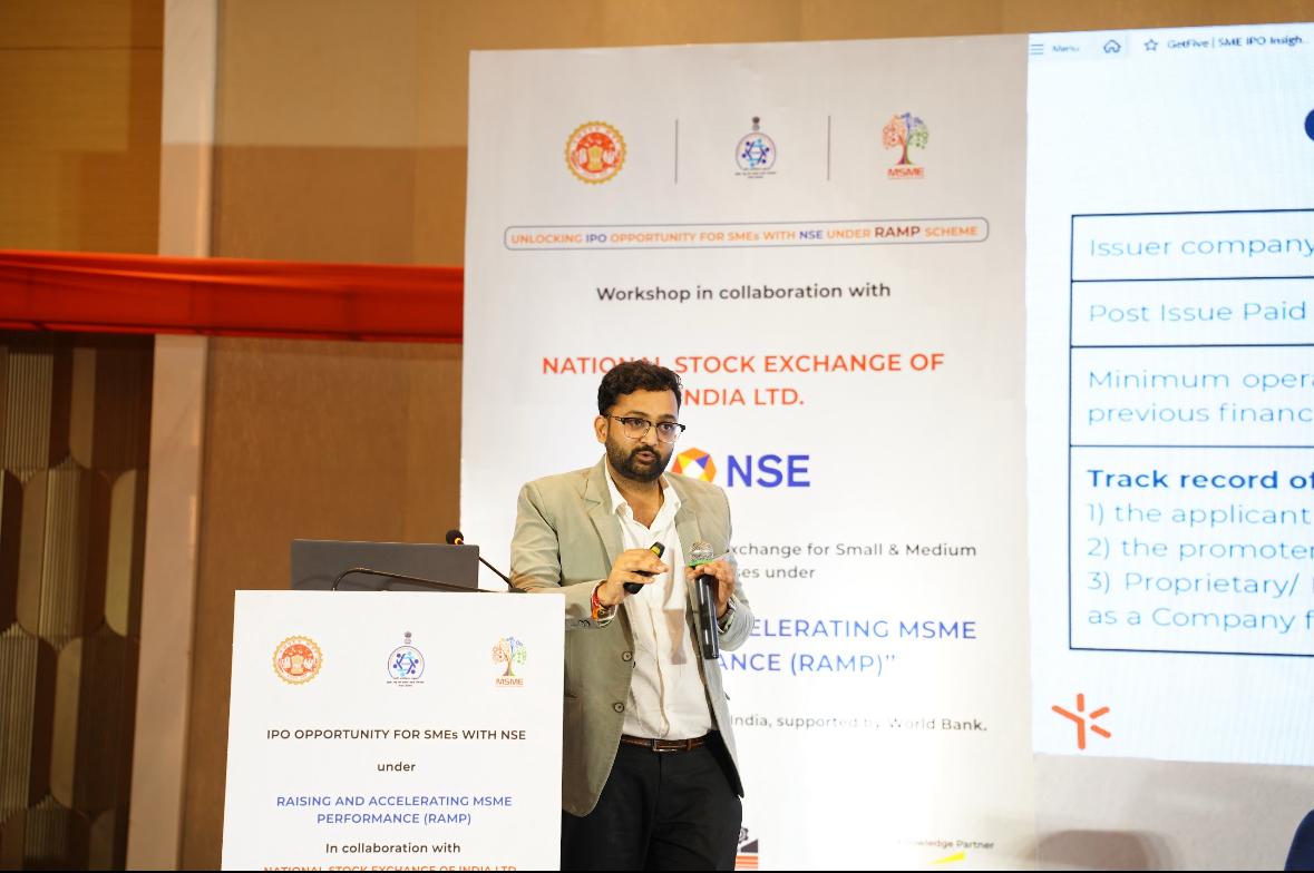 minmpmsme's tweet image. A successful workshop on #IPO opportunities was conducted in collaboration with #NSE at Courtyard by Marriott, Bhopal. The session focused on unlocking IPO potential, listing process, benefits of listing, and empowering SME growth. 

@DrMohanYadav51 @ChetanyaKasyap #RAMPMP #GoMP