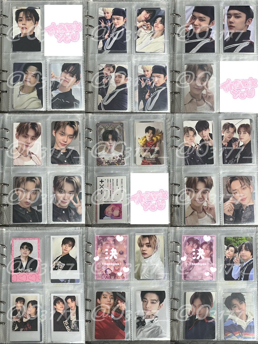 O3177_'s tweet photo. TXT トレカ 買取 譲渡

譲 : ヨンジュン 
求 : 買取 

画像以外にもございますのでお気軽にお問い合わせください。
グッズ卒のため相場から大きく外れない範囲でしたらご希望額でお譲りします◎

まとめて優先、一枚からでもお気軽にお声掛けください🦊✨
リトリンご一読お願いいたします🙇🏼 https://t.co/TGxnasDGZm