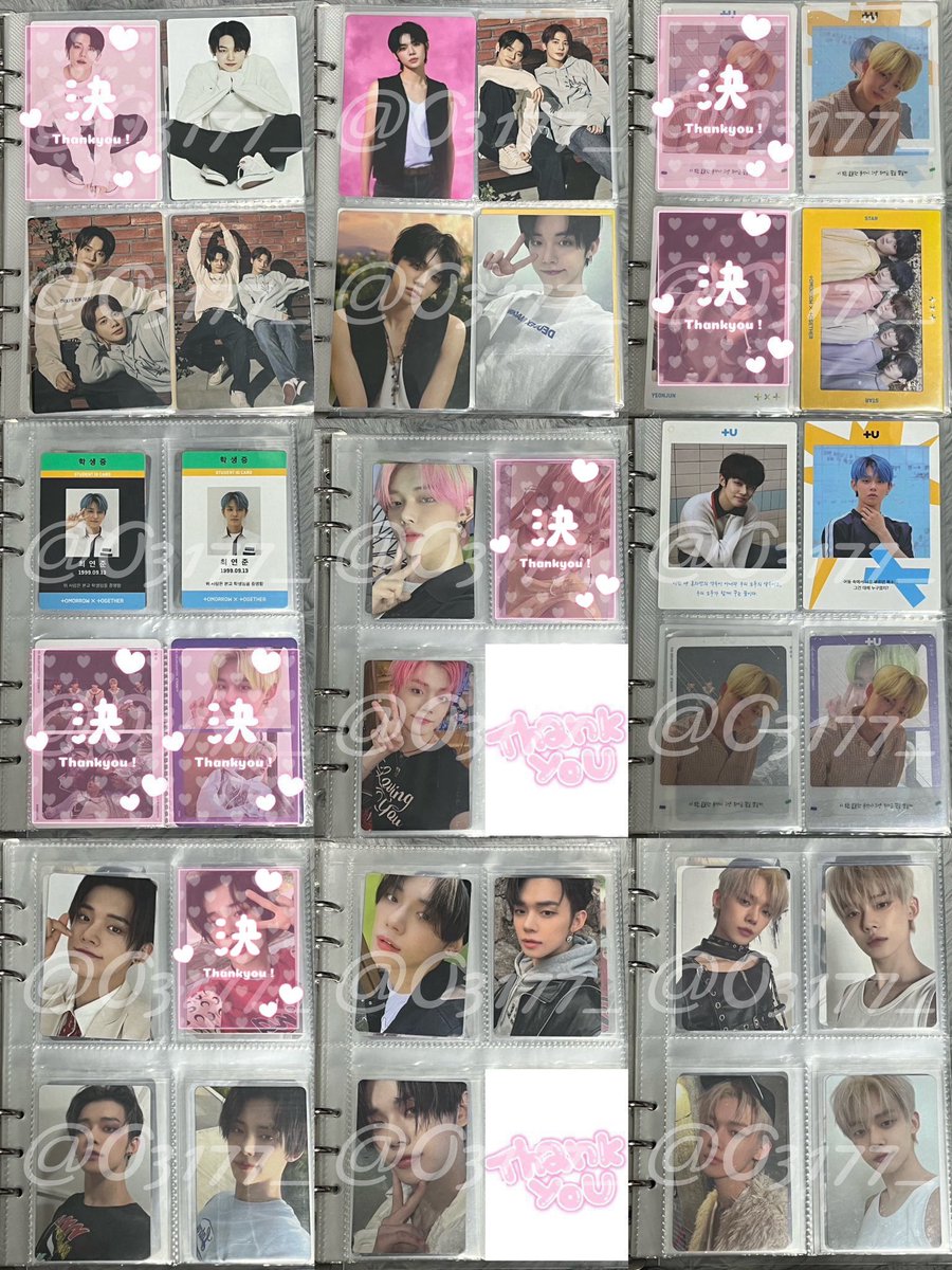 O3177_'s tweet photo. TXT トレカ 買取 譲渡

譲 : ヨンジュン 
求 : 買取 

画像以外にもございますのでお気軽にお問い合わせください。
グッズ卒のため相場から大きく外れない範囲でしたらご希望額でお譲りします◎

まとめて優先、一枚からでもお気軽にお声掛けください🦊✨
リトリンご一読お願いいたします🙇🏼 https://t.co/TGxnasDGZm