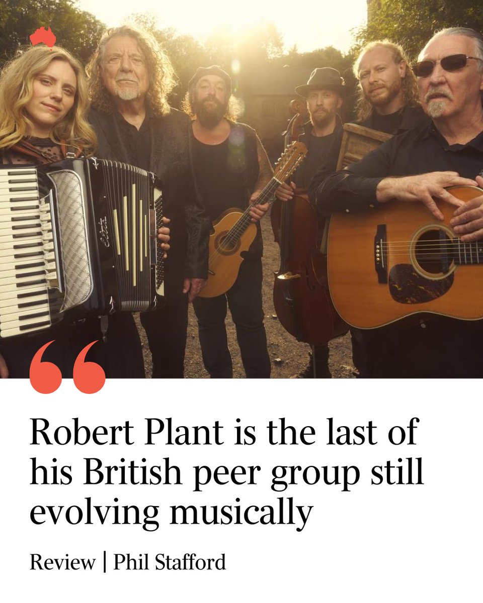 Plant’s quest has seen the former Led Zeppelin frontman look to the distant past as much as the present: songs from his latest project date back a century or more, beyond the blues, which his most famous band plundered with unapologetic glee. Review: bit.ly/4nrLOyr