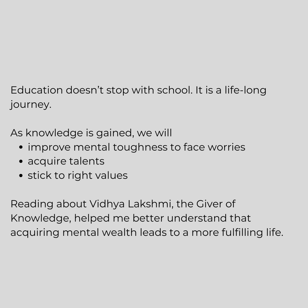 siaforglo's tweet photo. Vidhya Lakshmi https://t.co/evO31hD3tV