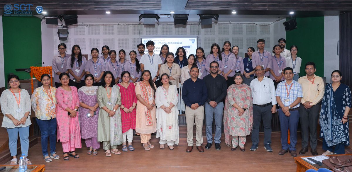 Delivered a talk on “Acute Stroke: A Stitch in Time Saves Nine” at NeuroConnect Club, Dept. of Neurosciences, SGT University, Gurgaon.
Great interaction with students on why every minute counts in stroke care.
#StrokeAwareness #Neurology #BrainHealth #SGTUniversity #timeisbrain