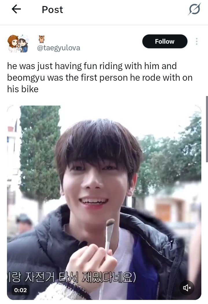 bamkkhyunie's tweet photo. the way beomgyu is taehyun's first everything… i'm not okay https://t.co/x04ySsobQg