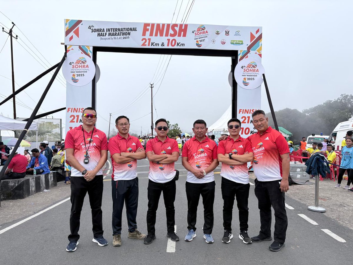 NagaAthletics's tweet photo. Six technical officials from Nagaland have been nominated by the Athletics Federation of India to officiate at the 4th Sohra International Half Marathon in Meghalaya on 27th September 2025.
#Nagaland #AFI #SohraHalfMarathon2025 #TechnicalOfficials #Meghalaya #IndianAthletics https://t.co/vxqA6eurcE