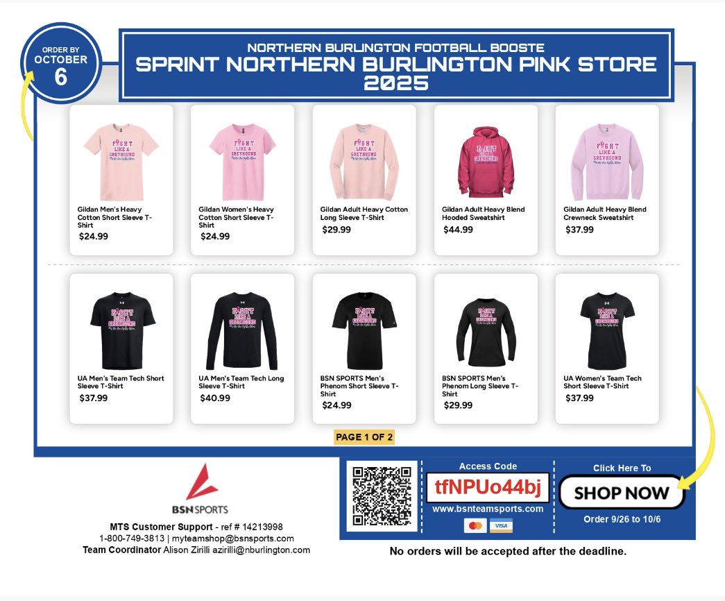 senoraznbc's tweet photo. 🎗💗NB Football &amp; Cheer October Pink Store Fundraiser 🎗💗
Order now until 10/6 for  PINK OCTOBER @HoundsGridiron @TEACHERCOACHZ @nbcrsd @nbc_hsprincipal @nbc_msprincipal @NBC_cheer @NB_FBBoosters 

LINK: https://t.co/XnwKJLWTSM https://t.co/PJ37K3qs19