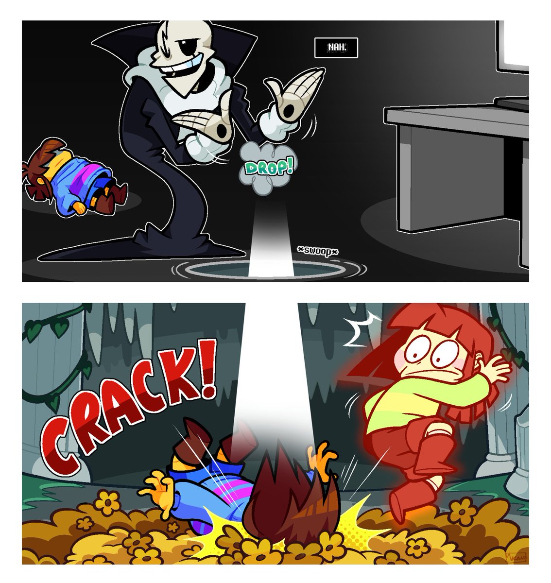 Fallen down (through the void)
#undertale #DELTARUNE #twinrunes