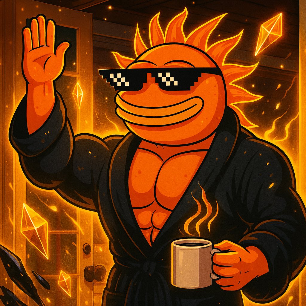 ☀️🐉 Saturday morning and Dregen’s already flexin’…
Coffee hot, charts hotter ☕📈🔥

If you’re not laughing, you’re probably still sleeping. 😎

#Dregen #Base #Crypto
Ca: 0x42c99e0AFD53299D92289E46e34e6f7Ec117AE3d