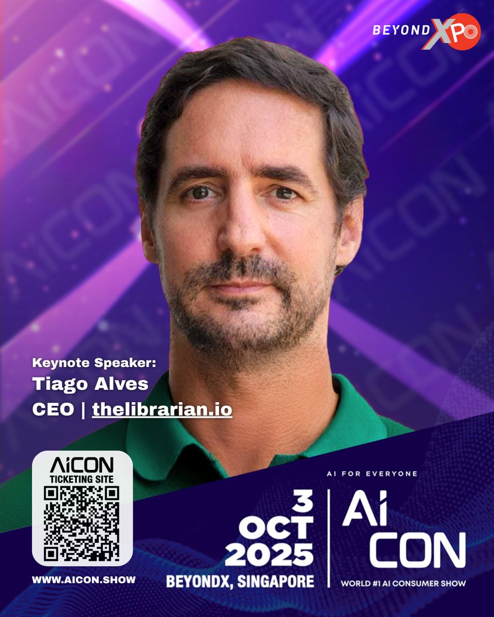 Excited to announce that I’ll be a keynote speaker at AI Con 2025 – Singapore’s first AI Consumer Convention, happening 3 &amp; 4 October during F1 weekend! 🏎️🤖

I’ll be joining an amazing lineup of speakers, innovators, and creators to explore how AI is transforming the way we