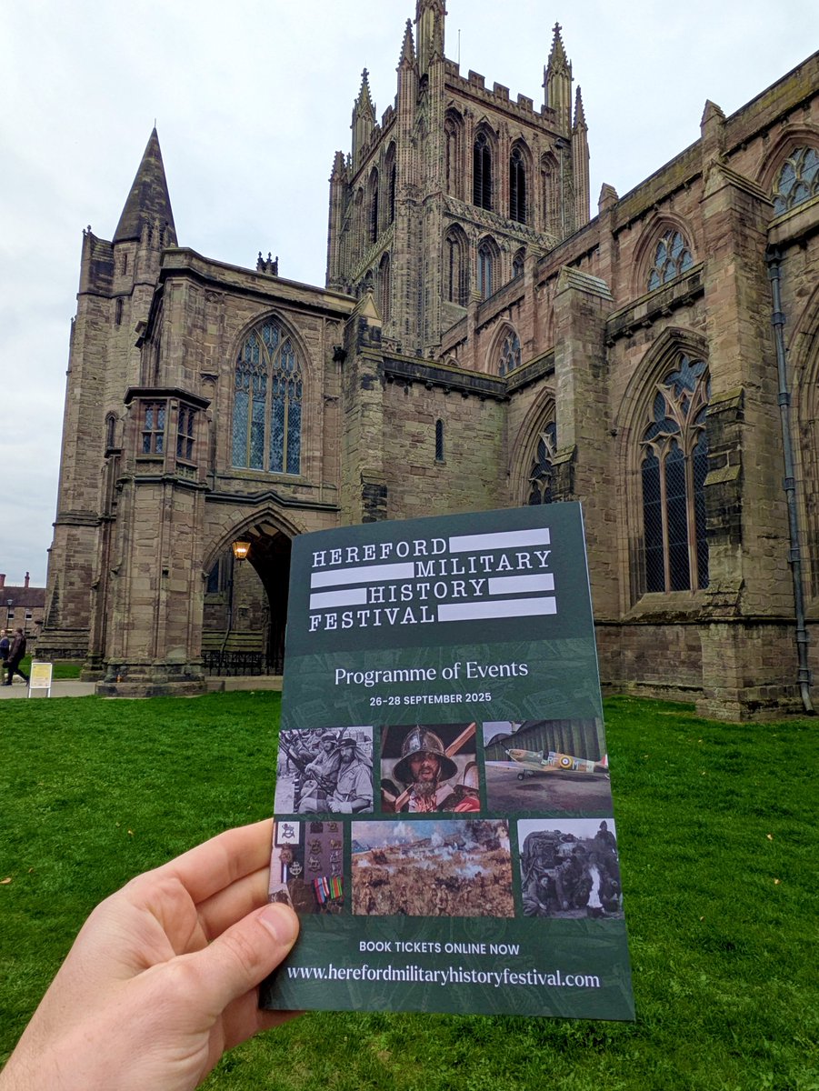 Hereford Military History Festival (@herefordfest) on Twitter photo 💐 WELCOME! 💐
It's been wonderful to welcome so many of you to Hereford for our inaugural festival!
We've already seen a terrific range of talks, and today's schedule is jam-packed. Programme and tickets here: herefordmilitaryhistoryfestival.com/our-events 💐 WELCOME! 💐
It's been wonderful to welcome so many of you to Hereford for our inaugural festival!
We've already seen a terrific range of talks, and today's schedule is jam-packed. Programme and tickets here: herefordmilitaryhistoryfestival.com/our-events