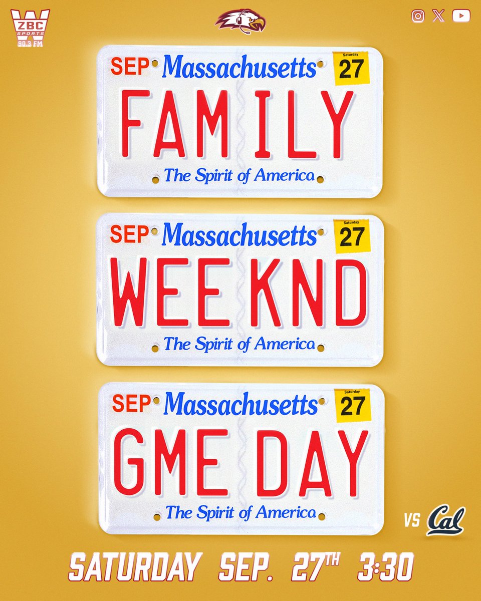 Fun for the whole family!! Tune in at 3:30 for the Eagles' home stand against Cal!!! 🦅🦅🦅