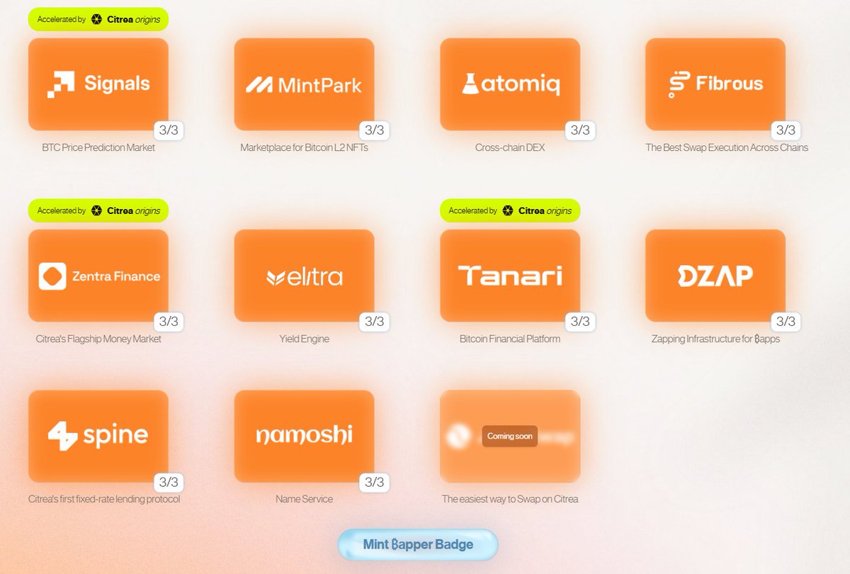 If you want to complete your <a href="/citrea_xyz/">Citrea | Mainnet Live 🍊🍋</a> Bapp tasks and mint the Bapper's NFT, just like me (plus the <a href="/dzap_io/">⚡DZap</a> that txns weren't going through - there's a fix now) just follow the steps in the comment section. 

Thanks to <a href="/rollie1212/">rollie1212 | 🍋</a> for giving solutions and paying attention to
