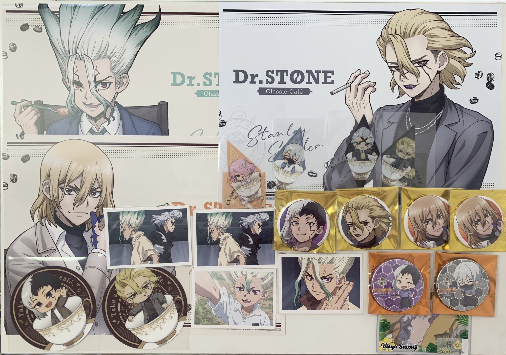 Dr.STONE　純喫茶風カフェ　AMOCAFE 缶バッジ　龍水　49個 Dr.STONE 純喫茶風カフェ AMOCAFE 缶バッジ 龍水 - メルカリ