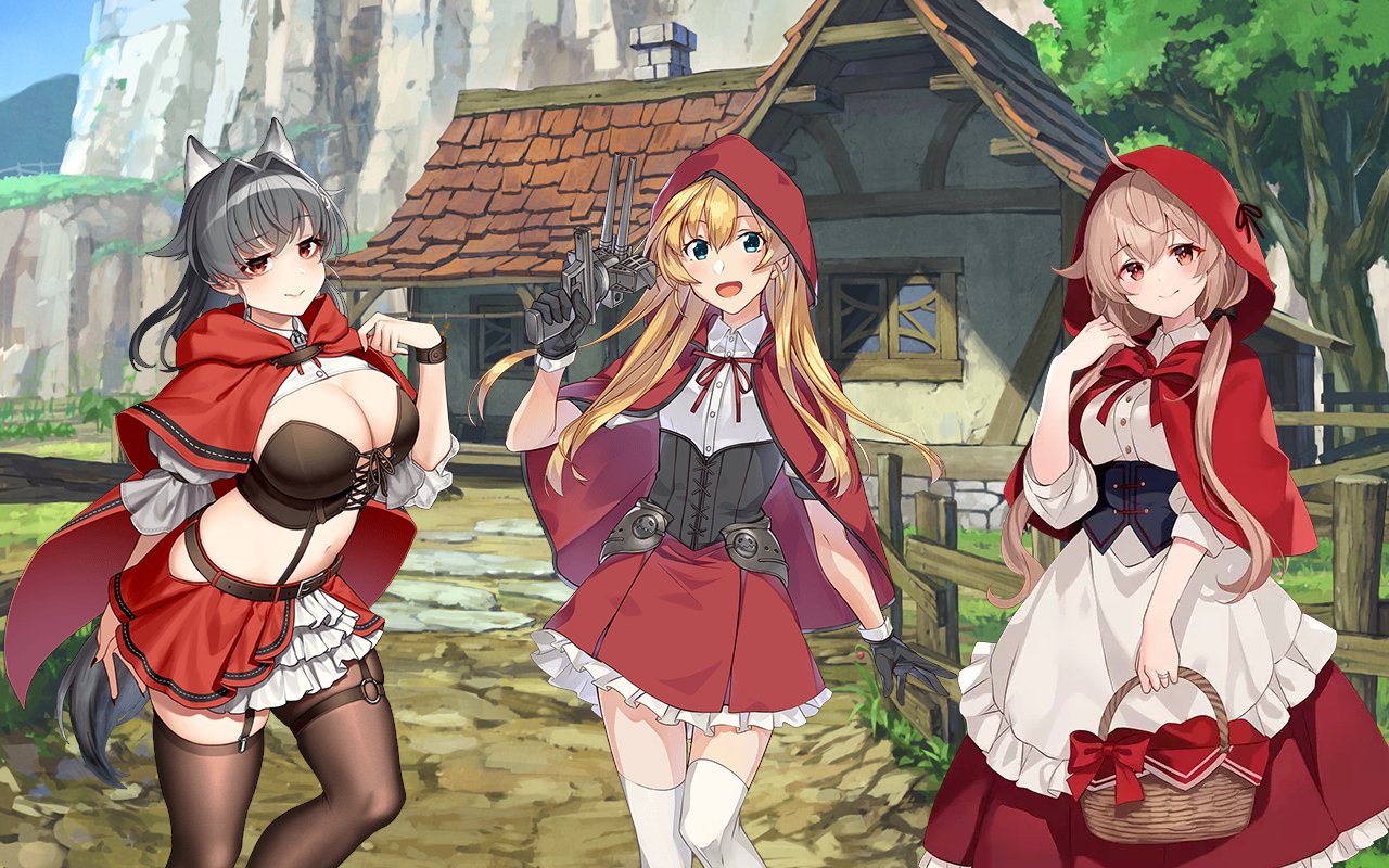 デコレ 色々な赤ずきんとオオカミのセット ねんどろいどどーる 赤ずきんちゃん：ローズ