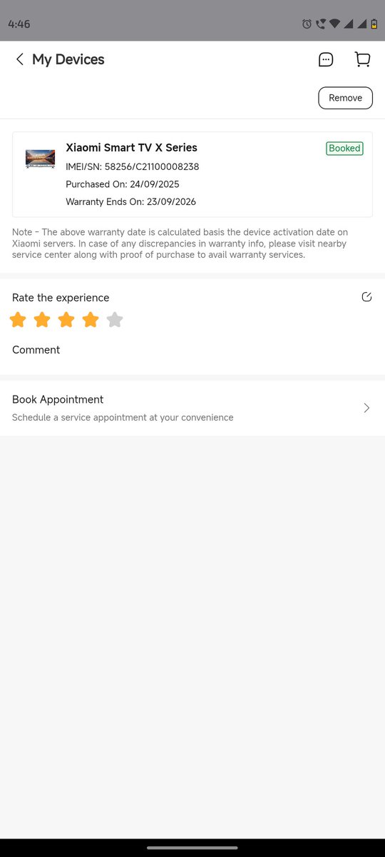 Anandskywalker's tweet image. After flipkart, amazon also starts doing fraud woth people, in product page its showing 2 year warranty but after registration on manufacture app, its showing one year.
#MITV @amazonIN @XiaomiIndia @jagograhakjago @aajtak @PMOIndia @PiyushGoyal