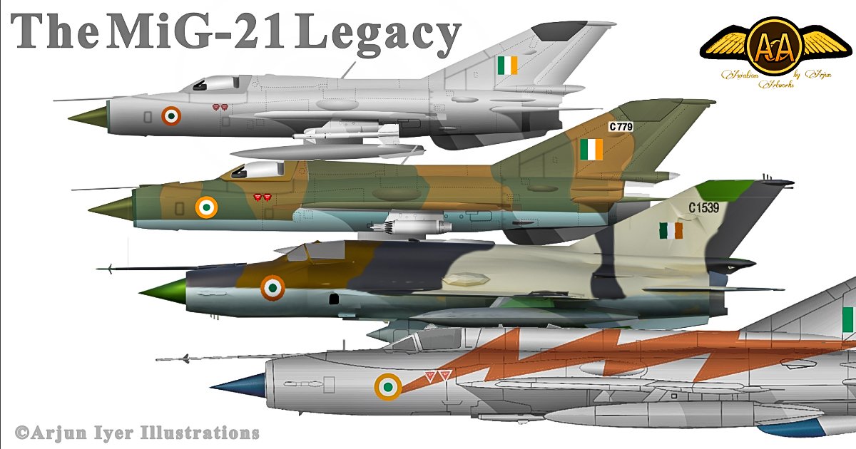 arjuniyer002's tweet photo. My little tribute to the MiG-21... A compilations of color profiles I've made of the aircraft since the past few years.
@Chopsyturvey @AnilGolani @AshishVohra6570 @IAF_MCC @CAPS_INDIA @blen
#mig21retirement #mig21fighterjet #IndianAirForce #Fishbed #illustration https://t.co/PV86D008Me