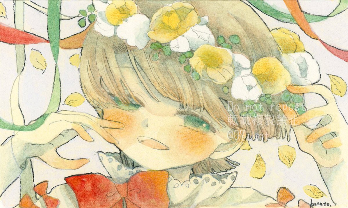 大幅値下げ！！空き時間で作成した絵 かなと🌱10/1-10/6「たゆたふひらひら」 (@07_knt) / X