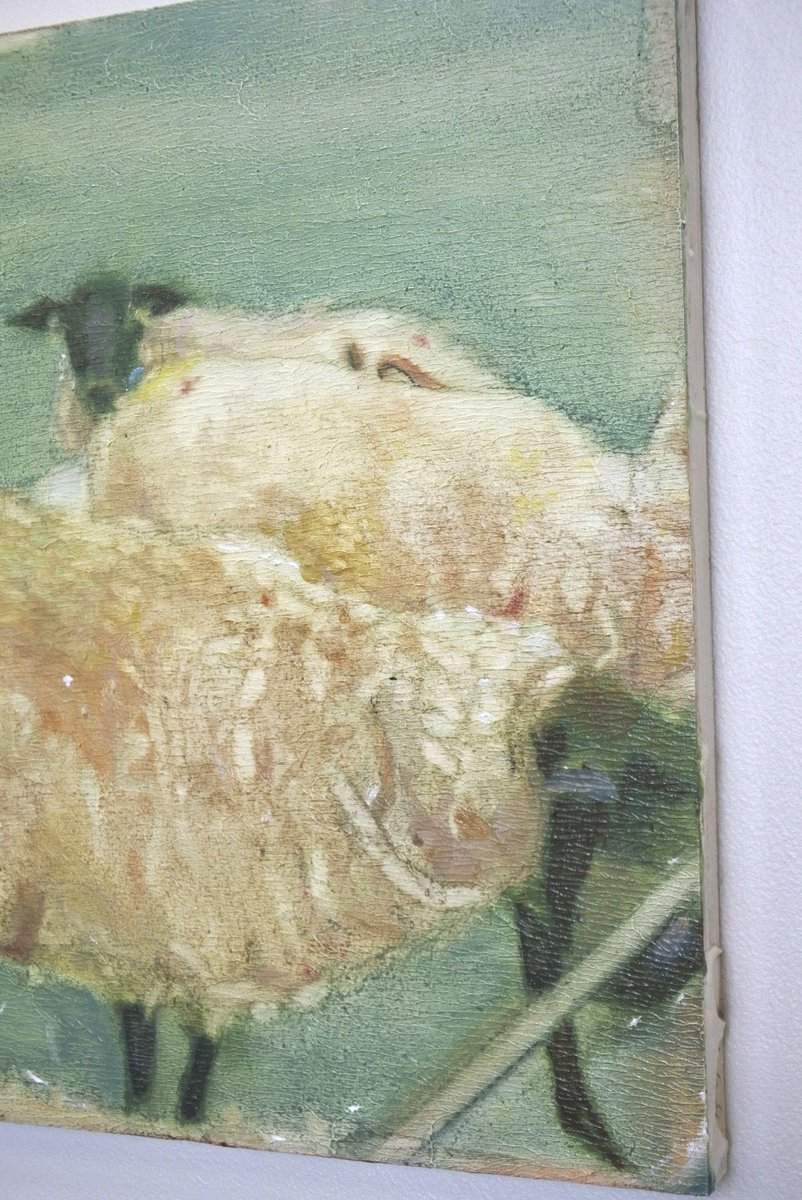 a painting inspired by polaroid photography