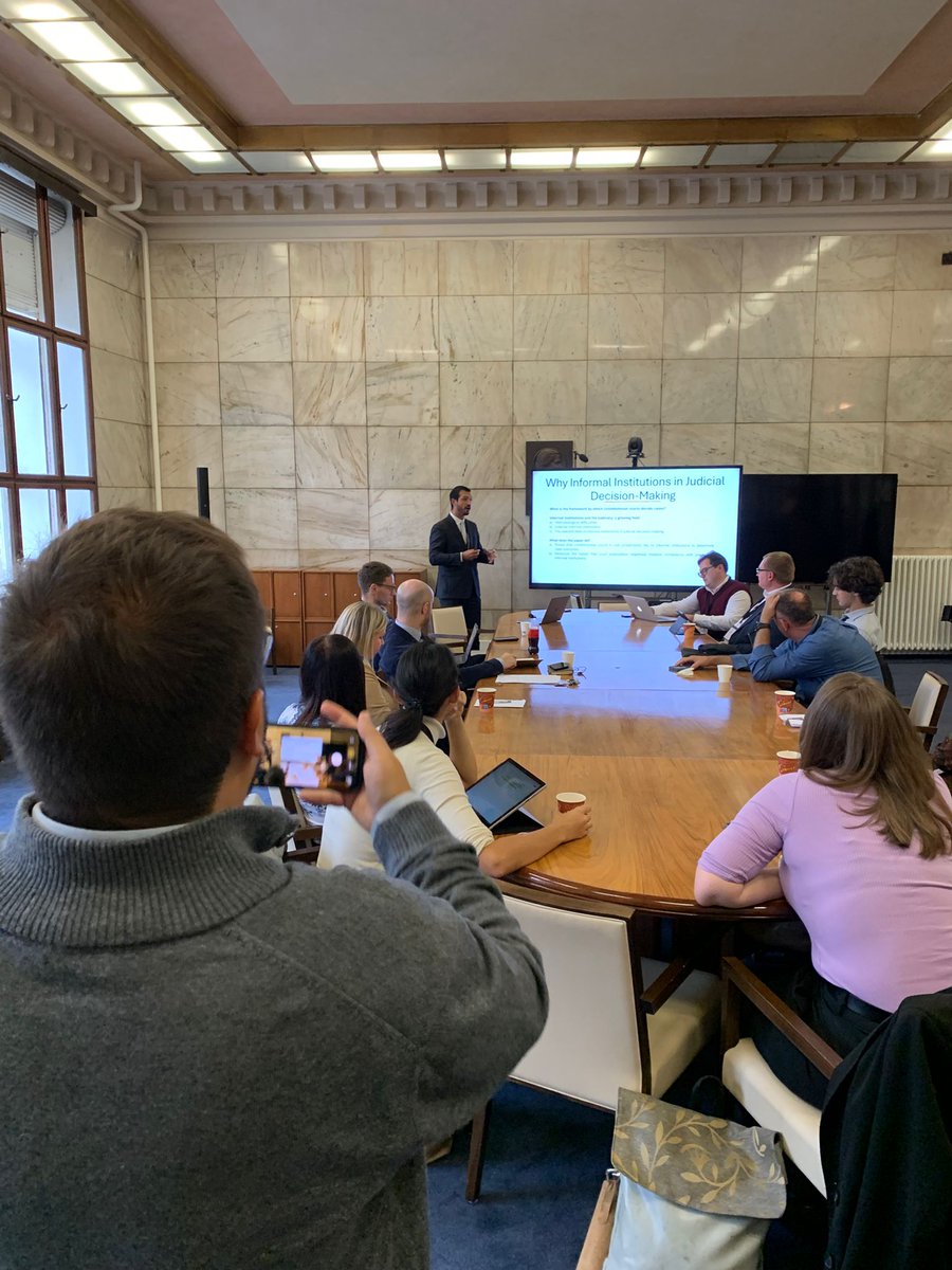Great to be in Prague for the European Law Abound Conference at Charles University.

I presented a paper co-authored with Prof. Piotr Tuleja on informal institutions in the Polish Constitutional Tribunal.

A pleasure to meet so many friends and colleagues!