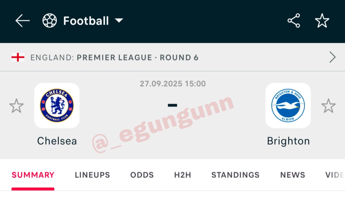 350K to anyone who gets Chelsea vs Brighton score correctly #CHEBHA

Must following to be credited today 💰 Brentford Ibadan Man United