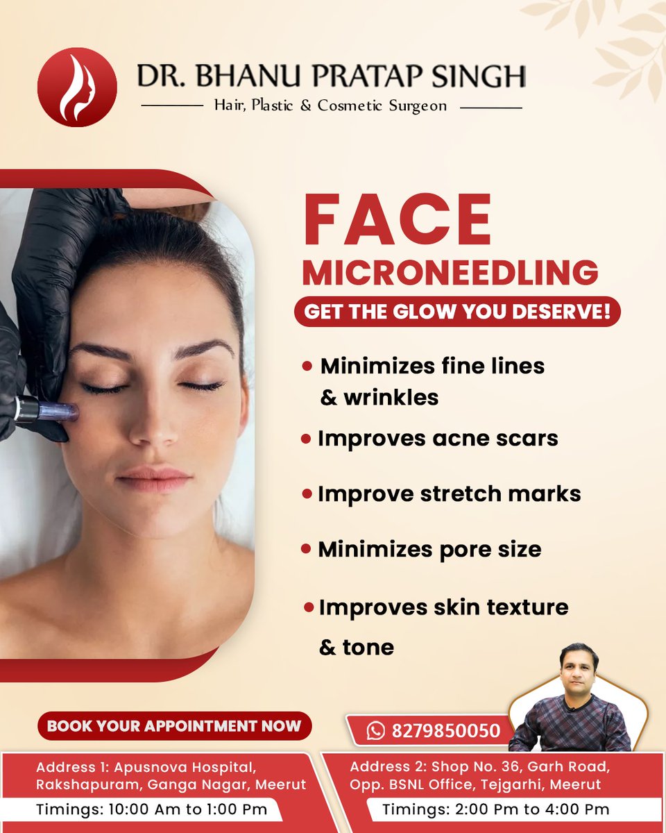 Dr_Bhanu_Pratap's tweet image. ✨ 𝐑𝐞𝐯𝐞𝐚𝐥 𝐫𝐚𝐝𝐢𝐚𝐧𝐭 𝐬𝐤𝐢𝐧! 𝐅𝐚𝐜𝐞 𝐌𝐢𝐜𝐫𝐨𝐧𝐞𝐞𝐝𝐥𝐢𝐧𝐠 𝐦𝐢𝐧𝐢𝐦𝐢𝐳𝐞𝐬 𝐟𝐢𝐧𝐞 𝐥𝐢𝐧𝐞𝐬, 𝐚𝐜𝐧𝐞 𝐬𝐜𝐚𝐫𝐬, 𝐩𝐨𝐫𝐞𝐬 &amp;amp; 𝐬𝐭𝐫𝐞𝐭𝐜𝐡 𝐦𝐚𝐫𝐤𝐬 𝐰𝐡𝐢𝐥𝐞 𝐢𝐦𝐩𝐫𝐨𝐯𝐢𝐧𝐠 𝐭𝐞𝐱𝐭𝐮𝐫𝐞 &amp;amp; 𝐭𝐨𝐧𝐞
*
#microneedling #skinglow #HealthySkin